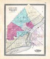 Toledo, Ohio State Atlas 1868